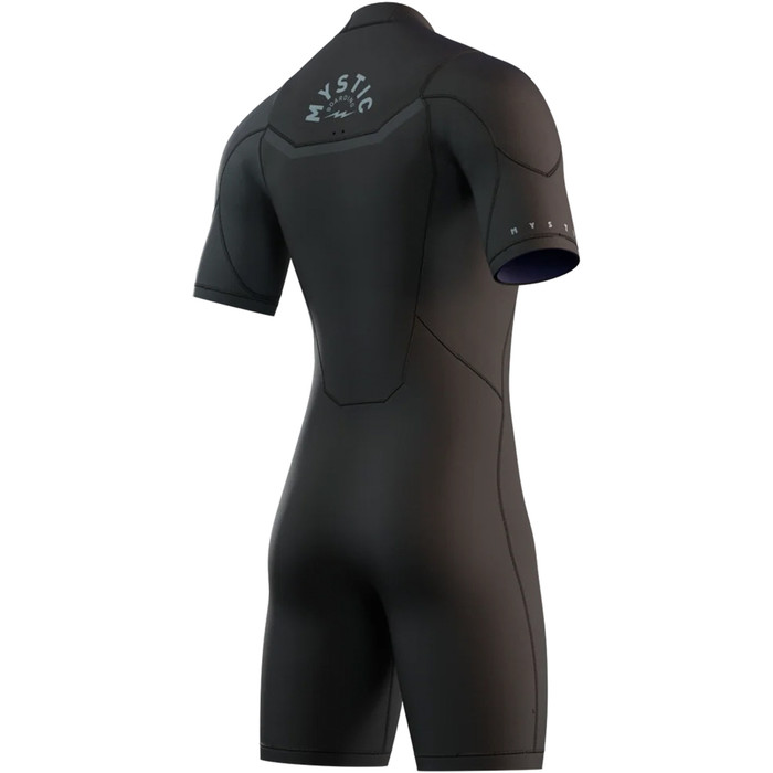 2024 Mystic Mens Marshall 3/2mm Chest Zip Shorty Wetsuit 35000.2301222 - Black